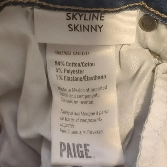 Paige Skyline Skinny Altered Cutoff Denim Shorts Size 27 - Picture 8 of 8